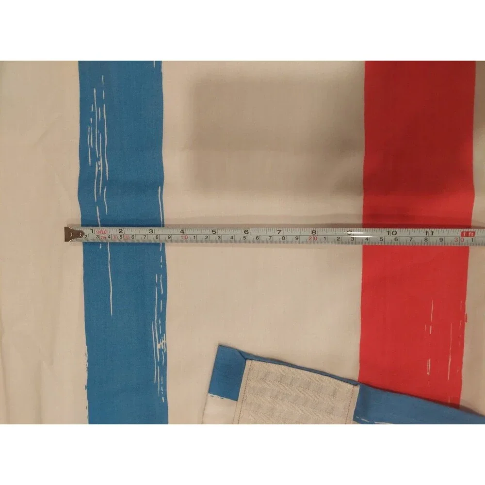Vintage 1970s Marimekko Curtain Panel by Dan River Paint Brush Stripe 48